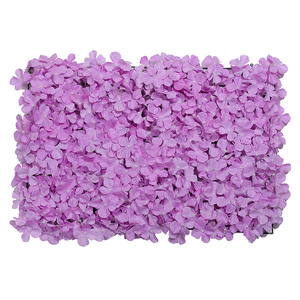 <b>Artificial</b> <b>Hydrangea</b> Flower Wall Rectangle 4cm Plastic Silk Wedding Decorations Home Decor Reusability - Product Image 1