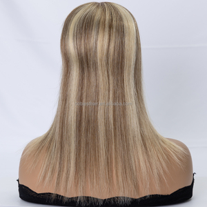 Cerradura <span class=keywords><strong>de</strong></span> Cabello Humano Virgen 100% Europeo <span class=keywords><strong>de</strong></span> Alta Calidad con Base <span class=keywords><strong>de</strong></span> Seda, <span class=keywords><strong>Rubia</strong></span> Dimensional 5.5x6.5, Topper Natural para Mujer - Product Image 3