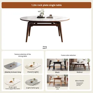 Un piccolo appartamento moderno ed espandibile quadrato <span class=keywords><strong>e</strong></span> rettangolare con tavoli da pranzo <span class=keywords><strong>e</strong></span> sedie in legno massello in stile nordico - Product Image 6