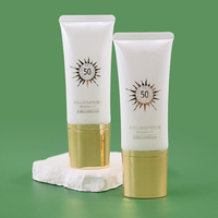 Tube de crème solaire BB de 50 ml avec tête de pompe, tube de crème portable.