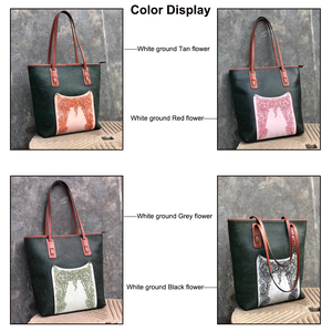 Sacs à main bohémiens Vintage pour femmes, sacs décontractés de qualité en cuir véritable de styliste de luxe voyage Shopping fourre-tout pour femmes dames fille - Product Image 2