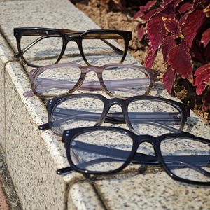Black Square <b>Eyeglasses</b> <b>Frames</b> Acetate Optical Glasses Fashion Unisex for Daily Wear - Product Image 6