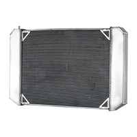Radiateur entièrement en aluminium GTGMOTO à 4 rangées pour les séries GMC Topkick et Chevy Kodiak 1997-2002