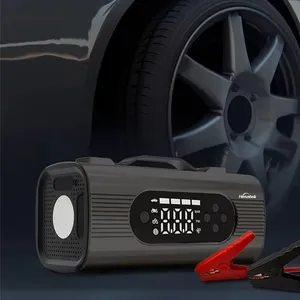 Arrancador de batería portátil 12000mAh 58PSI Compresor de aire Batería Soplador de aire Aspirador de mano inalámbrico para coche Oficina y limpiador del hogar