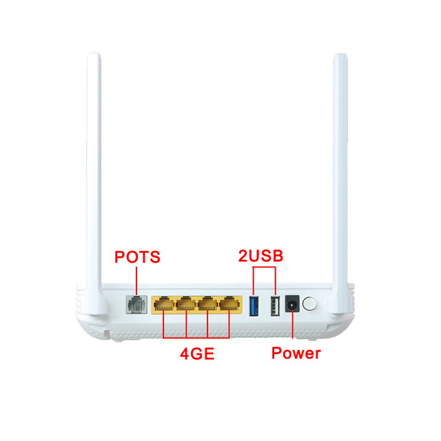Echolife EG8145X6 4GE+1Pots Gateway Wifi AC DC Xpon Gpon Onu with 4 Antenna Support OEM ONU ONT Hg8245q2 ONU Manufacturer X6 V5