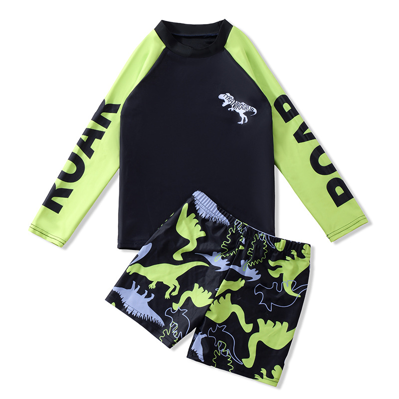 2510 ensemble 2 pièces dinosaure vert
