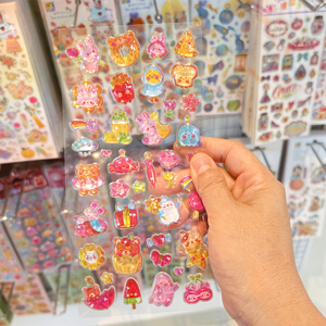 สติกเกอร์เรซิ่น 3 มิติ ลายบองบองน่ารัก สติกเกอร์ PVC แบบนูนเคลือบอีพ็อกซี่ สำหรับตกแต่ง - Product Image 3