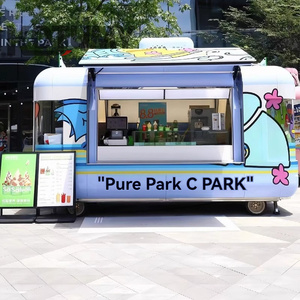 Food Truck, Rimorchio per Caffè e Pizza, Attrezzature da Cucina, Carretto per Snack da Strada - Product Image 2