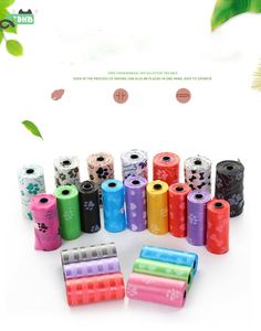 Biodegradable <b>Compostable</b> Poop Dog <b>Bag</b> With Handles on a Roll Doggie Poop <b>Bags</b> for Sale Dog - Product Image 2