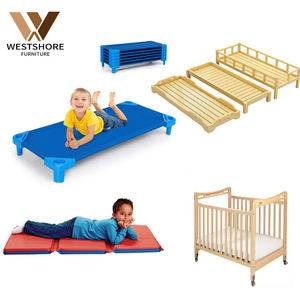 Cuna de Madera Montessori y Colchonetas de Descanso para Preescolar, Jardín de Infancia, Guardería, Equipo para Dormir para Niños Pequeños, Aprendizaje Temprano - Product Image 2