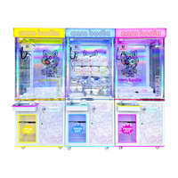 Machine de jeu d'arcade à griffes à monnayeur, LED colorées, pour joueur unique, pour centres commerciaux et magasins de proximité, vente en gros usine
