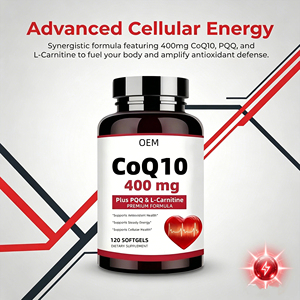 Capsules de coenzyme Q10 antioxydant de haute qualité OEM/ODM, complément alimentaire pour la santé cardiaque des adultes, anti-fatigue - Product Image 3