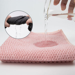 Multi-Functional Household Cornmeal Scrub Sponge Thickened Absorbent <b>Kitchen</b> Dishcloth Cleaning <b>Towel</b> for <b>Kitchen</b> Use - Product Image 4