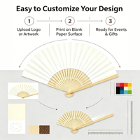 Éventail pliant en papier et bambou personnalisé, direct usine, pour cadeaux de mariage, logo personnalisé, cadeau promotionnel, vente en gros, DIY