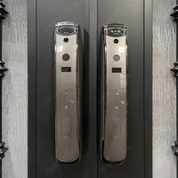 Porte d'entrée double en fer forgé à arche, portes doubles de sécurité turques, portes extérieures en fer noir