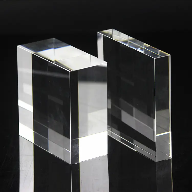 Großhandel K9 Sublimation Blank Kristall Glas würfel Blank Kristall Zum Gravieren 3D Laser Kristall Foto würfel