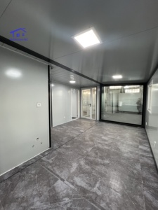 Conteneur résidentiel extensible à double aile de 40 pieds Panneau sandwich en bois pliable et mobile Maison en acier pour villa - Product Image 3