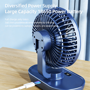 Mini Ventilador de Mano Silencioso para Oficina, Escritorio, USB Recargable, Portátil para Viajes al Aire Libre - Product Image 5