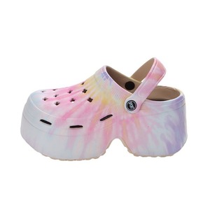 Sabots pour femmes, plateforme de 9 cm, semelle épaisse, bout rond, chaussures de plage d'été, antidérapantes, talon haut, pour l'extérieur, taille 36 37 38 39 40 - Product Image 5
