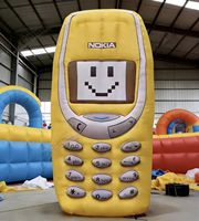 Téléphone portable géant gonflable rétro rose Zhenmei (style Nokia) – Modèle gonflable pour événements et publicité – Vente directe usine