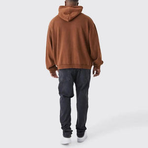 2025 precio al por mayor alta calidad logotipo personalizado pulóver hombres pulóver sudaderas con capucha Top Trending productos básicos algodón mezclado Sudadera con capucha - Product Image 6