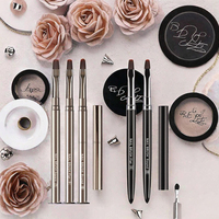 Pinceau à liner pour nail art en gel, manche métallique professionnel, stylo de peinture à fines rayures, ensemble de pinceaux à ongles pour manucure DIY