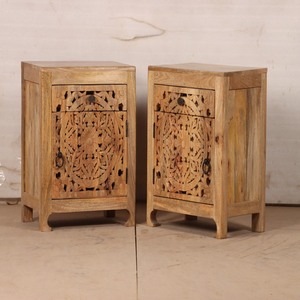 Modern Wooden Bedside Table with Spacious <b>Drawer</b> Storage and Open Shelf Bedroom <b>Side</b> Cabinet Furniture for Home Hotel - Product Image 4