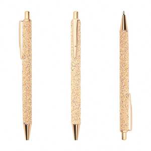 Bolígrafo de Metal con Lentejuelas de Colores, Bolígrafo de Presión Elegante y Brillante, Logotipo Personalizado en Color - Product Image 1