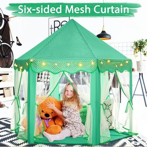 Portable Kids Toy Tent Princess Pink Girl Castle Play House Children Small House Folding <strong>Playtent</strong> Children's Tent Indoor - Product Image 3