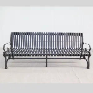 Factory WPC Bench Customized Garden Commercial Seating Outdoor Park Patio Solid Wood Bench