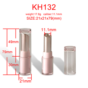 KH132 2.5กรัมรอบรีฟิลได้บรรจุภัณฑ์เครื่องสำอางเปล่าลิปแท่งบาล์มเปิดในแนวทแยง11.1มม. ภาชนะบรรจุลิปสติกพลาสติกหลอด - Product Image 5