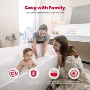 Calentador <span class=keywords><strong>de</strong></span> Agua Instantáneo <span class=keywords><strong>de</strong></span> Gas Propano/<span class=keywords><strong>Butano</strong></span> <span class=keywords><strong>de</strong></span> 12L - 28-50mbar, Bajo NOx, <span class=keywords><strong>Caldera</strong></span> Interior Sellada para Baño/Cocina/Lavandería - Product Image 3