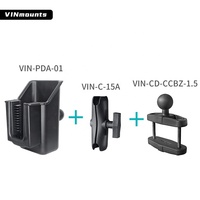 Support de lecteur de codes à barres sans fil VIN Récepteur USB portable avec plusieurs pinces pour le stockage en entrepôt de supermarché