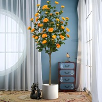 Arbre de Camélia Bonsaï en Plastique Personnalisé pour Intérieur/Extérieur, Plante Artificielle pour Décoration d'Hôtel et de Maison, Plante à Feuilles Persistantes pour Remise de Diplôme et Nouvel An
