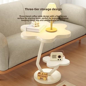 Tavolino Laterale in Stile Wabi-sabi, Tavolino da Caffè in Metallo, Nuovo Design 2024, Multifunzionale per Soggiorno, Camera da Letto, Piccoli Appartamenti - Product Image 2