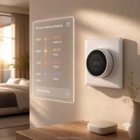 Thermostat intelligent Tuya WiFi Zigbee avec écran TFT de 1,4 pouce et bouton rotatif, à contact sec, pour le contrôle du chauffage électrique au sol, du chauffage de l'eau et de la chaudière à gaz