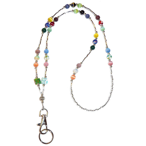 Manufacturer Wholesale Beautiful Business Custom <strong>Teacher</strong> Beaded <strong>Lanyard</strong> for Id Badge Women - Product Image 1