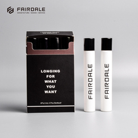 Flacons de parfum noirs mats en verre de 10 ml avec bille roulante en acier inoxydable pour sérigraphie et pulvérisateur à pompe – Offre Spéciale
