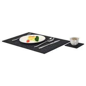 Customized Felt Placemats Set Table Coffee Mats Easy to Wipe Clean Washable Felt mat