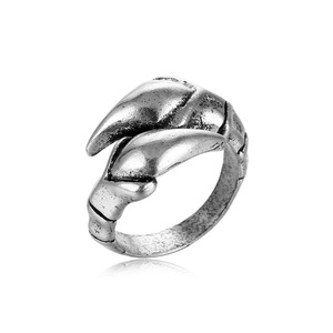 Européenne Américaine Rétro Punk Hommes Bague Alliage Mode Hip Hop Réglable Bijoux Personnalité Tendance Style Exagéré - Product Image 5