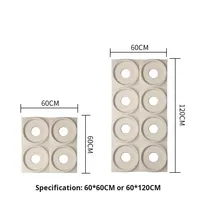 Bloc creux en PU multi-trous, composant de structure, pour mur de séparation, décoration de tête de porte, mur de fond, moderne, extérieur, imperméable