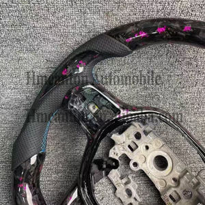 Nuevo Volante Deportivo de Fibra de Carbono Forjado con Cuero Perforado para Honda Civic 11ª Generación - Product Image 3