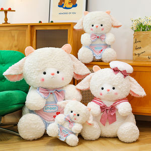Nouveauté créative, le mouton marin, jouet en peluche, agneau assis, animal en peluche, jouet doux et apaisant pour le mouton endormi - Product Image 2