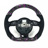 Volant en fibre de carbone adapté aux Audi A1 A3 A4 A5 A6 A7 RS R8 RS3 C7 Q5 Q7 S3 B8 B9 S4 Q3 Q8