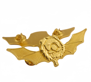 Distintivo Aeronautico Personalizzato di Alta Qualità in Metallo Dorato con Leone e Ali in Rilievo 3D Placcato Oro, Spilla da Bavero Esclusiva per l'Identità Africana - Product Image 1