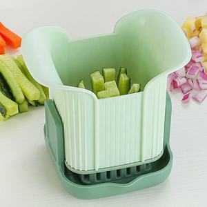 เครื่องหั่นผักแรงดันด้วยมือทำจากสแตนเลสอเนกประสงค์สำหรับมันฝรั่งหัวหอมผักอื่นๆใช้ในครัวเรือน - Product Image 2