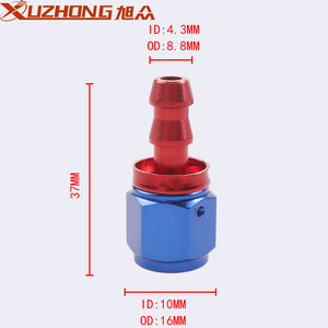 ข้อต่อท่อน้ำมัน Xuzhong An4 0-180 องศา อลูมิเนียม สีแดง สีน้ำเงิน สำหรับอัพเกรดระบบระบายความร้อนรถยนต์ - Product Image 3