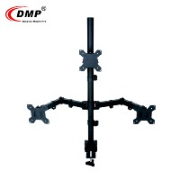 Bras articulé triple pour moniteur d'ordinateur DMP MDM003T, support de bureau LCD VESA 100x100 pour moniteurs de 13 à 27 pouces