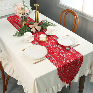 <span class=keywords><strong>Caminos</strong></span> <span class=keywords><strong>de</strong></span> <span class=keywords><strong>Mesa</strong></span> Navideños <span class=keywords><strong>de</strong></span> <span class=keywords><strong>Crochet</strong></span> con Diseño Floral y Cuadrados <span class=keywords><strong>de</strong></span> Malla, Reutilizables, <span class=keywords><strong>para</strong></span> Decoración del Hogar y Bodas - Product Image 2