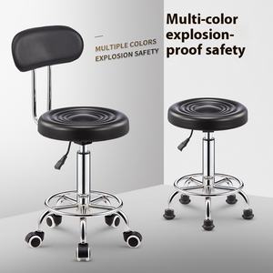 Chaise pivotante réglable en hauteur clinique médicale <span class=keywords><strong>tatouage</strong></span> Spa Salon de coiffure tabouret roues Style classique Offre Spéciale métal matériel - Product Image 2